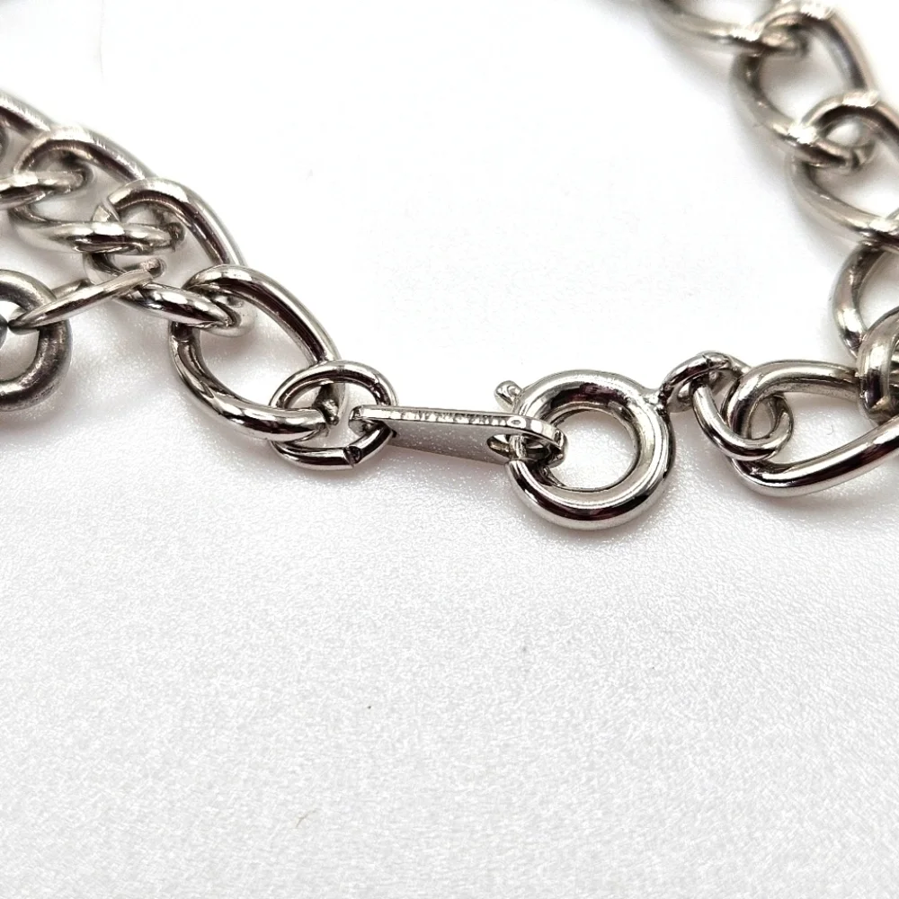 VINTAGE Silver Tone Best Chef Cooking Baking Charm Bracelet Baker